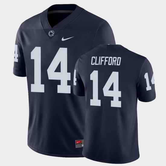 Men Penn State Nittany Lions Sean Clifford College Football Navy Game Jersey